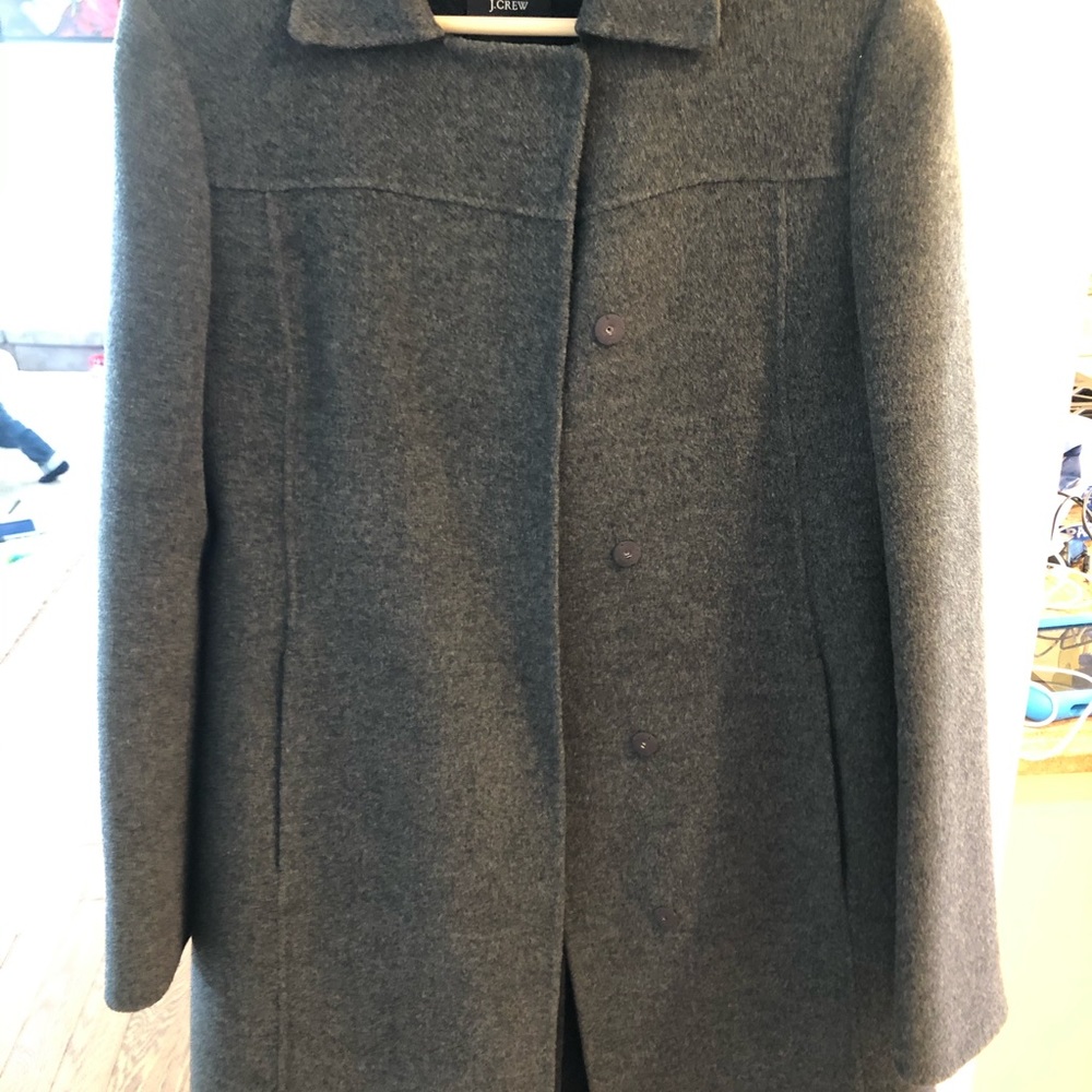 J. Crew 3/4 length 100% wool coat size 4